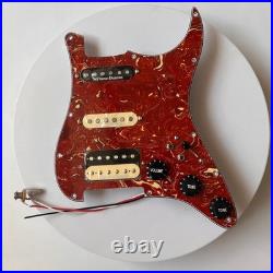 Prewired Loaded Strat Pickguard Set, SSH Alnico 5 Humbucker Pickups for Fender St Prewired Loaded Strat Pickguard Set, SSH Alnico 5 Humbucker Pickups for Fender St