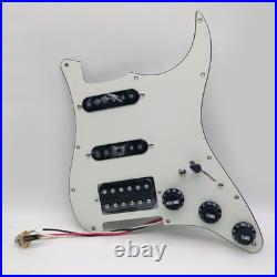 Prewired Loaded Strat Pickguard Set, SSH Alnico 5 Humbucker Pickups for Fender St