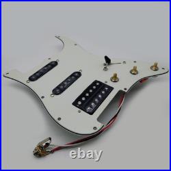Prewired Loaded Strat Pickguard Set, SSH Alnico 5 Humbucker Pickups for Fender St
