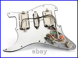 Prewired Strat Pickguard, HSH, Fralin P-92, Pushbutton Series/Parallel 104
