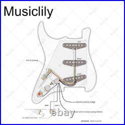 Pro SSS Guitar Pre-Wired Pickguard Loaded Strat Pickguard with Artec Staggered A