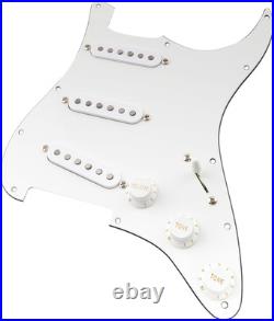 Pro SSS Guitar Pre-Wired Pickguard Loaded Strat Pickguard with Artec Staggered A