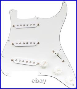 Pro SSS Guitar Pre-Wired Pickguard Loaded Strat Pickguard with Artec Staggered A