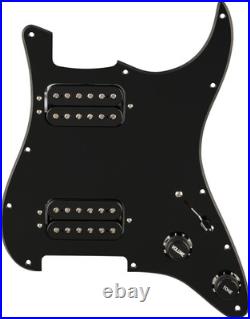 REAL ALNICO 2 Fender Strat Pre Wired Loaded Pickguard QUADRA TAP HH Pickup Set