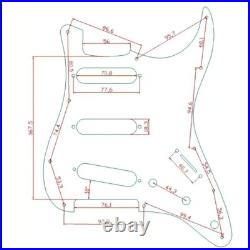 Red SSS Guitar Prewired Loaded Pickguard, Alnico Pickups, Multi Tone Fit Strat