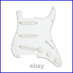 SEYMOUR DUNCAN Malmsteen YJM FURY Loaded/Prewired Strat Pickguard WHITE/WHITE with