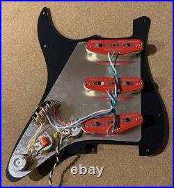 SHG5014 Hot Modern Noiseless Loaded Stratocaster 3-Ply Black Pickguard USA Spec