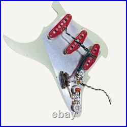 SHG5014 Hot Modern Noiseless Loaded Stratocaster Pickguard USA Spec Wiring New
