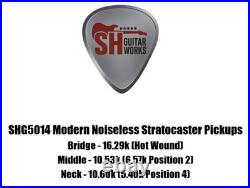 SHG5014 Modern Noiseless Prototype Loaded Stratocaster Pickguard USA Spec Wiring