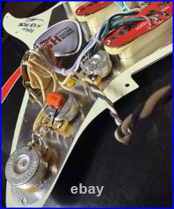 SHG5014 Noiseless Prototype Loaded Stratocaster Pickguard USA Spec Wiring Great