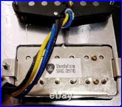 SH Guitar Works Vandalism HSS pickup loaded Stratocaster pickguard Strat Cobain