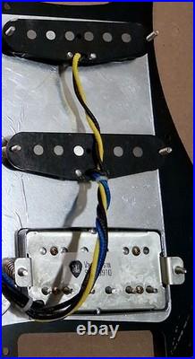 SH Guitar Works Vandalism HSS pickup loaded Stratocaster pickguard Strat Cobain