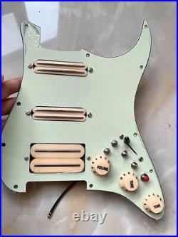 SSH Prewired Loaded Pickguard with Yellow Mini Pickups for Fender Strat Guitar