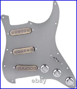 SSS Aluminum Guitar Loaded Prewired Pickguard, Alnico Pickups Fit Fender Strat