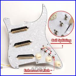 SSS Dual Blades Guitar Loaded Prewired Pickguard Fit Stratocaster Strat