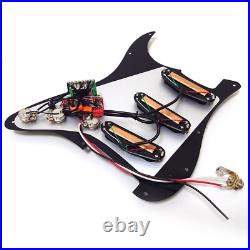 SSS Prewired Loaded Pickguard with Dual Rail Pickups for Fender Strat Guitar