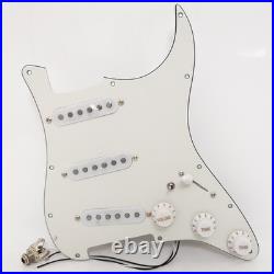 SSS Prewired Loaded Pickguard with Single Coil Pickup for Fender Strat Guitar