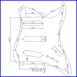 SSS Prewired Loaded Pickguard with Single Coil Pickup for Fender Strat Guitar