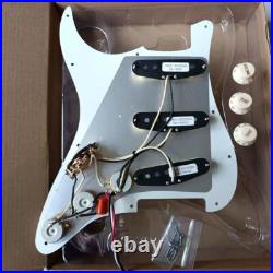 SSS Prewired Loaded Strat pickguard Set, Alnico 5 1 Pickups Set For Fender ST