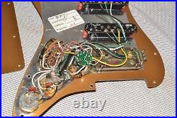 STRATOCASTER Strat LOADED GOLD PICKGUARD/BACK Pickups COMPLETE PLATE SETUP Works