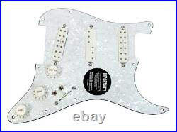 Seymour Duncan Everything Axe Loaded Strat Pickguard White Pearl 7Way Coil Split