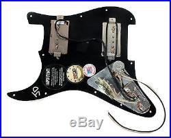 Seymour Duncan P-Rails HH Loaded Strat Pickguard Black / Black