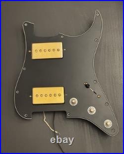 Seymour Duncan Phat Cat P-90 Set Gold (neck & bridge) Strat Loaded Pickguard MIA