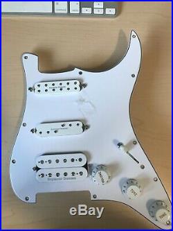 Seymour duncan Fat Everything Loaded Strat Pickguard White/White