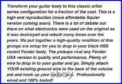 Sh Guitar Works Fender Loaded Pick Guard Kurt Cobain Zebra Daddario Strings