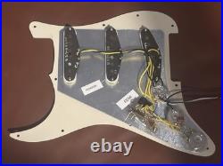 Strat Loaded Pickguard Hand-Wound 50s Cream White Alnico 5 Pickups fits Fender