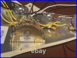 Strat Loaded Pickguard Hand-Wound 50s Cream White Alnico 5 Pickups fits Fender