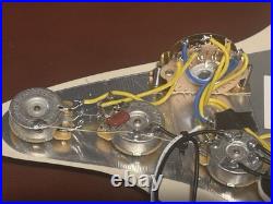 Strat Loaded Pickguard Hand-Wound 50s Cream White Alnico 5 Pickups fits Fender