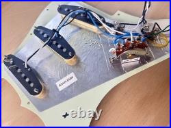 Strat Loaded Pickguard Modded Alnico 5 Set (Duncan Designed) Fits Fender