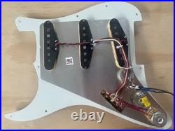 Strat Loaded Pickguard Vintage 60s Hand Wound Alnico 5 CTS Oak Grigsby Prewired