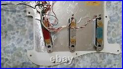 Strat Plus Loaded Pickguard, Lace Sensors Red-Silver-Blue, Excellent, Deluxe, USA
