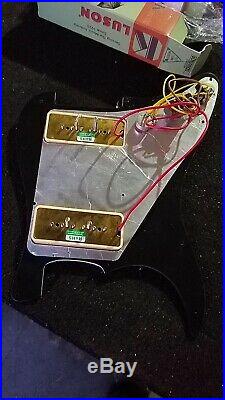 Strat pickguard loaded and prewired with P90 soap bars New Never Used