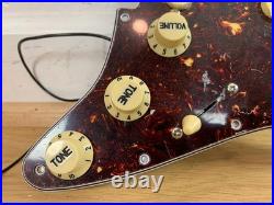 Stratocaster Loaded Pickguard Assembly Wired Fleor Pickups Red Tortoise Vintage