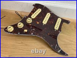 Stratocaster Loaded Pickguard Assembly Wired Fleor Pickups Red Tortoise Vintage