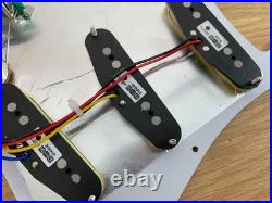 Stratocaster Loaded Pickguard Assembly Wired Fleor Pickups Red Tortoise Vintage