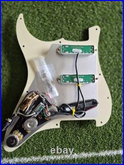 Stratocaster SEYMOUR DUNCAN HOT RAILS Loaded pickguard. Obsidian Wire Kit