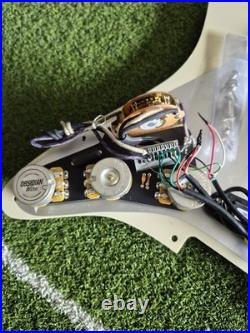 Stratocaster SEYMOUR DUNCAN HOT RAILS Loaded pickguard. Obsidian Wire Kit