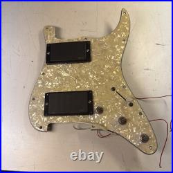 Stratocaster Strat LOADED PICKGUARD, Active EMG 85 81 Black Cream Pearl