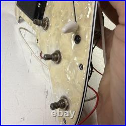 Stratocaster Strat LOADED PICKGUARD, Active EMG 85 81 Black Cream Pearl