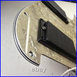 Stratocaster Strat LOADED PICKGUARD, Active EMG 85 81 Black Cream Pearl