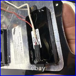 Stratocaster Strat LOADED PICKGUARD, Active EMG 85 81 Black Cream Pearl