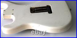 Stratocaster Style Relic Body. White. Black pickguard. Loaded #3314