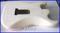 Stratocaster Style Relic Body. White. Black pickguard. Loaded #3314