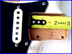 Stratocaster Style Relic Body. White. Black pickguard. Loaded #3314