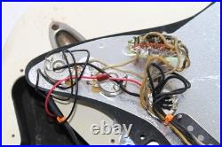 Stratocaster Style Relic Body. White. Black pickguard. Loaded #3314
