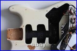 Stratocaster Style Relic Body. White. Black pickguard. Loaded #3314